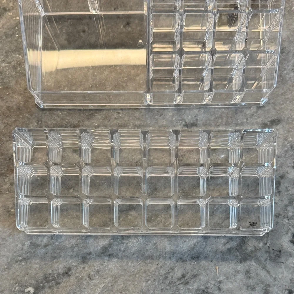 Clear Acrylic Makeup Organizer Set 5